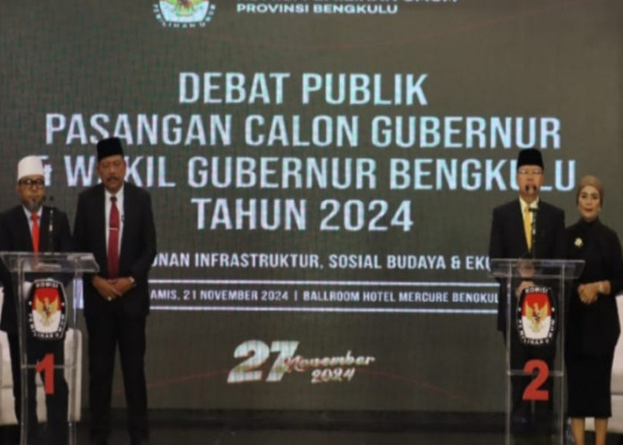 Bawaslu Provinsi Bengkulu Awasi Debat Terbuka Terakhir Paslon Gubernur dan Wakil Gubernur Bengkulu 