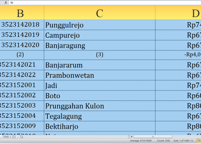 Di Sini Lengkap Rincian Dana Desa 2025 Tuban Provinsi Jawa Timur Rp307 Miliar, Cek Desa Terbesar dari N-W