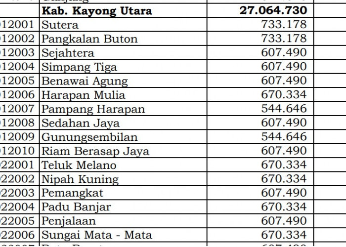 Rincian Dana Desa 2024 Kayong Utara, Kalimantan Barat! Cek Jawabannya di Sini