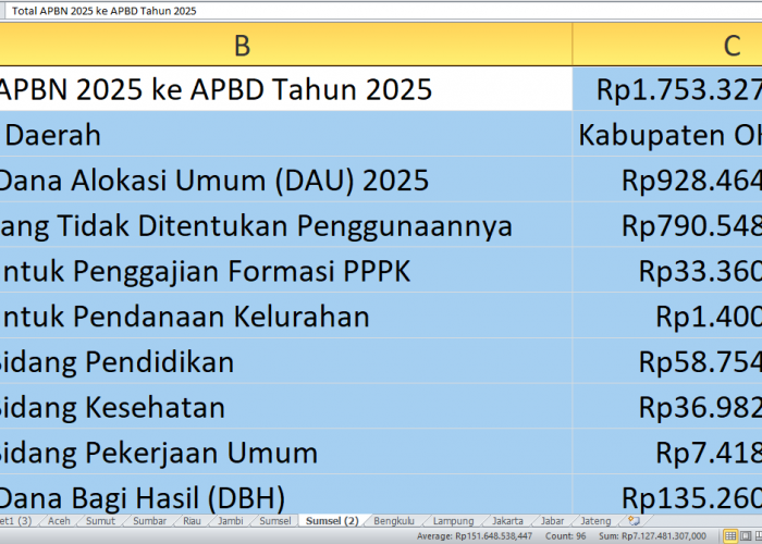 APBD OKU Timur 2025: Rincian Lengkap Alokasi Dana APBN untuk Pembangunan Daerah