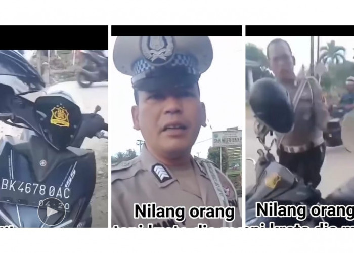 Viral! Polisi di Batu Bara Tilang Pengendara, Tapi Ternyata Motor Dinasnya Pajak Mati dan Tak Lengkap