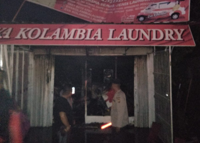 Usaha Laundry di Curup Terbakar, Kerugian Ditaksir Rp300 Juta, Penyebab Kebakaran Masih Diselidiki