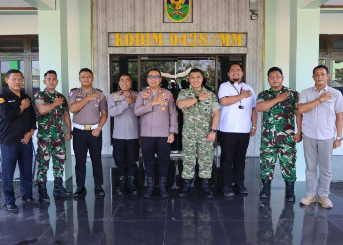 Kapolres Mukomuko Perkuat Sinergi dengan Kodim 0428, Fokus Jaga Kondusivitas dan Stabilitas Daerah