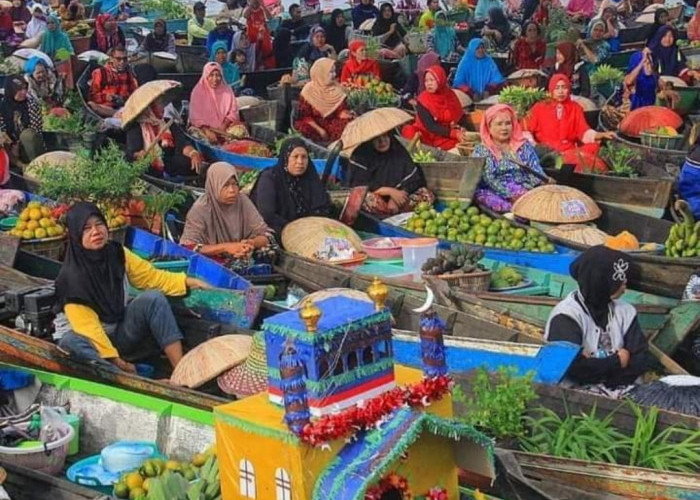 Pasar Terapung Lok Baintan, Destinasi Wisata Unik di Kalimantan Selatan