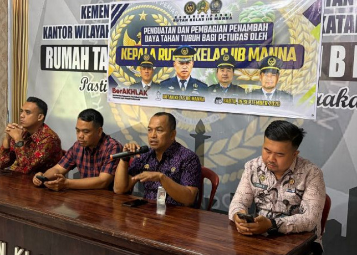 4 Pesan Karutan Manna untuk Petugas: Disiplin, Waspada, Sehat dan Bersih dari HALINAR
