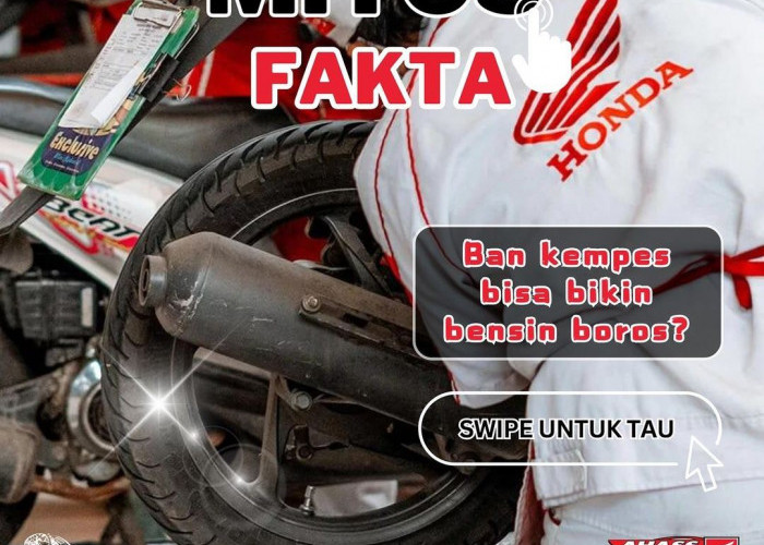 Perhatikan Tekanan Ban Motor untuk Efisiensi Berkendara yang Optimal, Ini Tips dari Honda