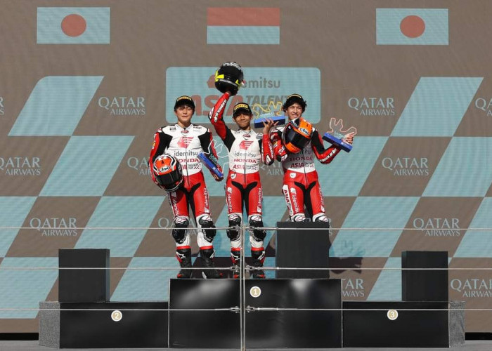Raih Kemenangan Cemerlang, Pembalap Astra Honda Brilian di Asia Talent Cup Qatar