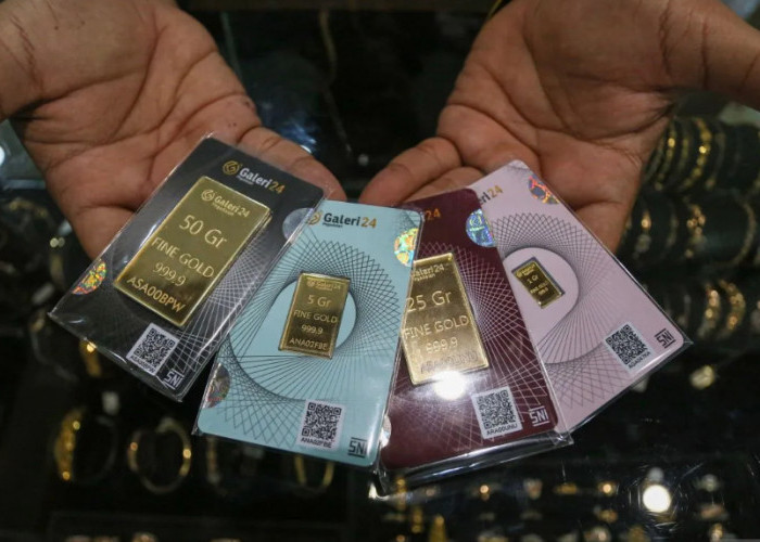 Harga Emas Antam Turun Rp22.000 per Gram, Buyback Ikut Terkoreksi