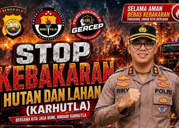 Musim Kemarau Tiba, Polres Mukomuko Ingatkan Ancaman 15 Tahun Penjara bagi Pelaku Karhutla