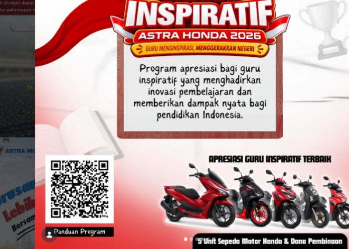 Guru Inspiratif Astra Honda 2026 Resmi Dibuka, Ada Motor Honda dan Dana Pembinaan