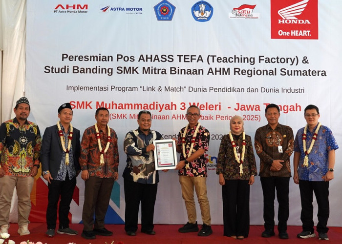 AHM Resmikan Pos AHASS TEFA ke-31 di Kendal, Siapkan SDM Otomotif Siap Kerja