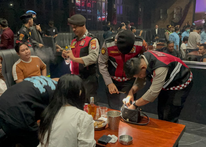 Razia Hiburan Malam Bengkulu, 4 Pengunjung Positif Narkoba, Bong Ditemukan di Hotel Mercure