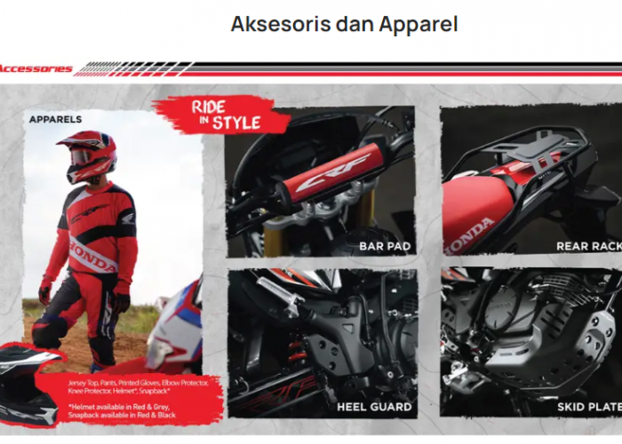 Pilihan Aksesoris Honda CRF150L: Tingkatkan Gaya dan Perlindungan Saat Berkendara