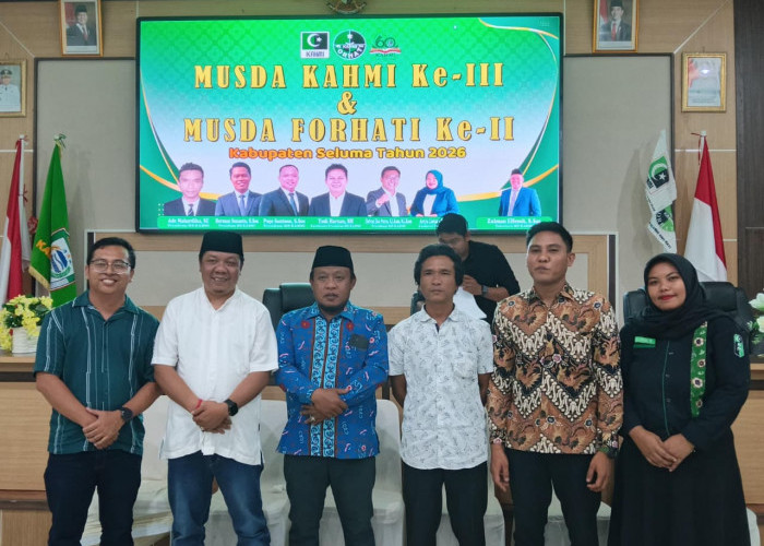 Pujo Santoso Pimpin KAHMI Seluma, Ariya Listari Koordinator FORHATI 2026-2031