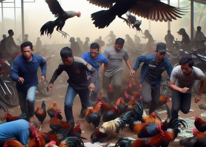 Penjudi Kocar Kacir Lihat Polisi Gerebek Arena Sabung Ayam di Seluma, 6 Warga Diamankan Bersama Puluhan Motor