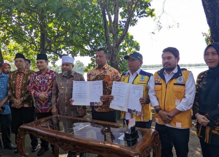 Penataan Danau Dendam Tak Sudah Resmi Dimulai, Pemprov Bengkulu Serahkan Lokasi Pekerjaan