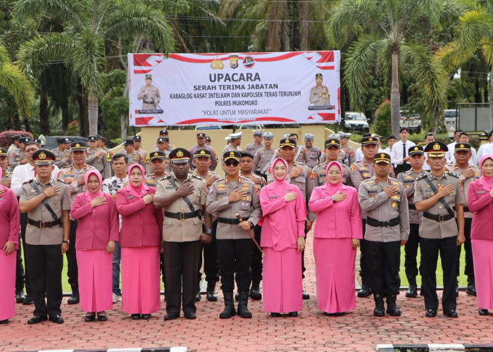 Kapolres Mukomuko Pimpin Sertijab, Kabag, Kasat hingga Kapolsek Resmi Berganti