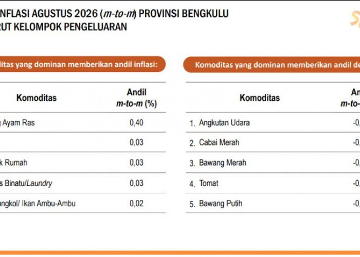 Harga Peralatan Rumah Tangga Bengkulu Makin Mahal, Ada yang Tembus 7,14 Persen