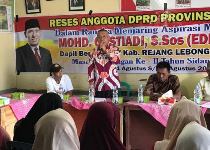 Mohd Gustiadi, Anggota DPRD Provinsi Bengkulu, Menggalang Aspirasi di Desa Tempel Rejo