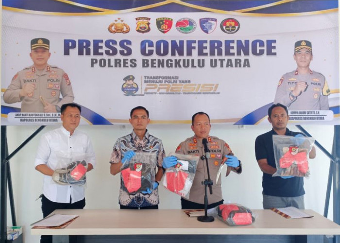 Polres Bengkulu Utara Tangkap Pelaku Penusukan 4 Pemuda saat HUT Arga Makmur