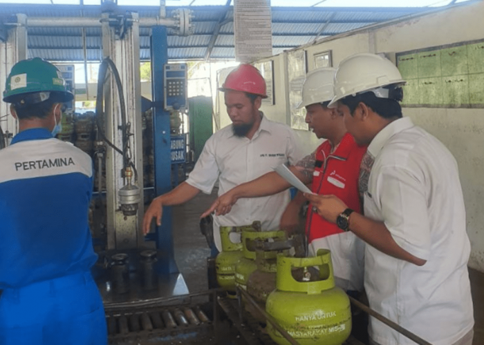 Menjamin Elpiji 3 Kg Tepat Sasaran Pertamina Sidak SPBE di Bengkulu, Begini Hasilnya 