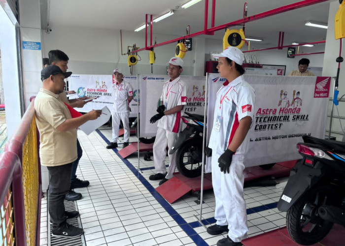 Teknisi Honda Bengkulu Adu Keahlian di Astra Honda Technical Skill Contest 2026 Regional