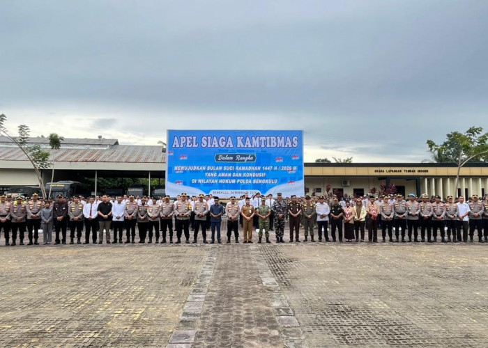 Apel Siaga Kamtibmas, Polda Bengkulu Perketat Patroli dan Kontrol Remaja