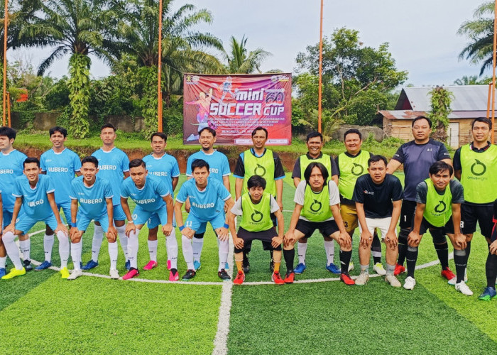 Seru! Tim Mitra Wartawan Bengkulu Ikut Meriahkan Pertandingan Mini Soccer di Hari Bhakti Pemasyarakatan Ke-60 
