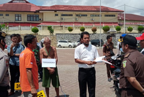 Rekonstruksi pembunuhan anggota TNI Kabupaten Seluma Bengkulu 
