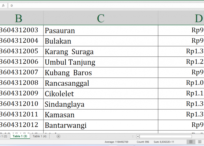 Berikut Desa M-W, Ini Rincian Dana Desa 2025 untuk Desa di Serang Provinsi Banten: Total Rp347 Miliar