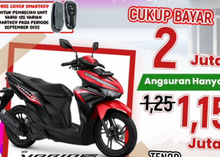 Kesamber Honda September, Cicilan New Vario 125 Mulai Rp1,1 Juta di Bengkulu