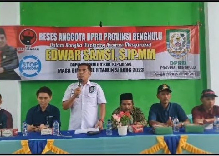 Hari Kedua Reses di Desa Bandung Jaya, Anggota DPRD Prov Edwar Samsi Paparkan Program BPJS Kesehatan