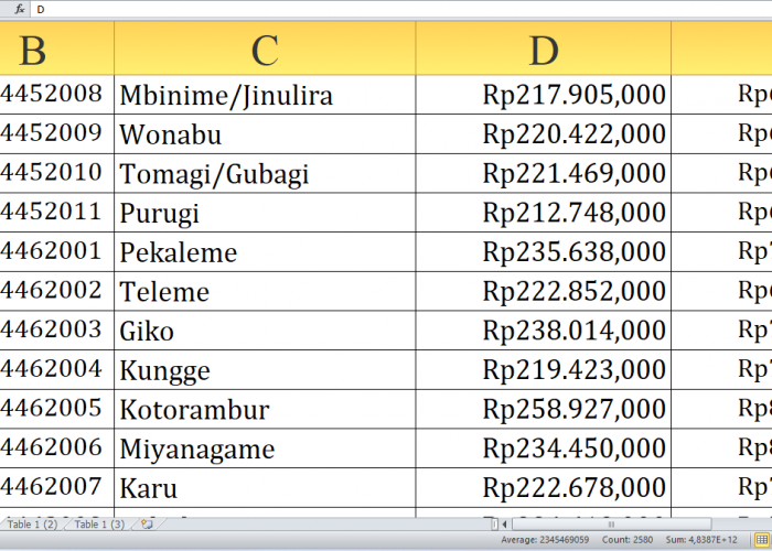 Ini Rincian Dana Desa 2025 Tolikara Provinsi Papua Pegunungan: Cek Terbesar untuk Desa P-Y