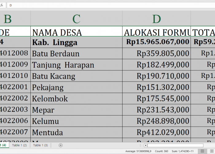 Wow! Anggaran Desa Tahun 2025 di Lingga Provinsi Kepulauan Riau Capai Rp59,2 Miliar, Cek Desa Anda!