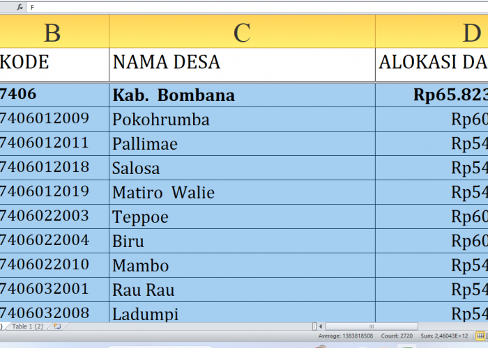 Berapa Rincian Dana Desa 2025 untuk Desa di Bombana Provinsi Sulawesi Tenggara? Rp94,2 Miliar, Berikut Lengkap