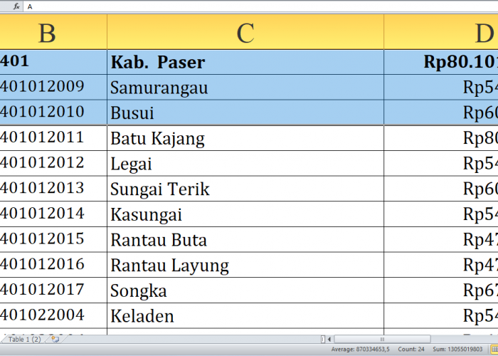 Rincian Dana Desa 2025 Paser Kalimantan Timur Rp124,5 miliar, Berikut Detail per Desa: Simak yang Terbesar