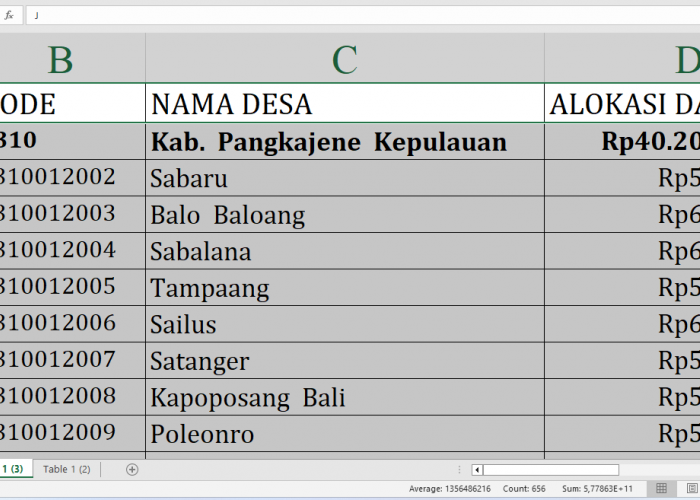 Simak Rincian Dana Desa 2025 Pangkajene Kepulauan Sulawesi Selatan, Total Rp61,8 Miliar: Ini Lengkapnya