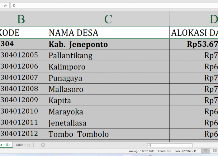 Berapa Rincian Dana Desa 2025 untuk Desa di Jeneponto Sulawesi Selatan? Rp79,9 Miliar, Berikut Lengkapnya