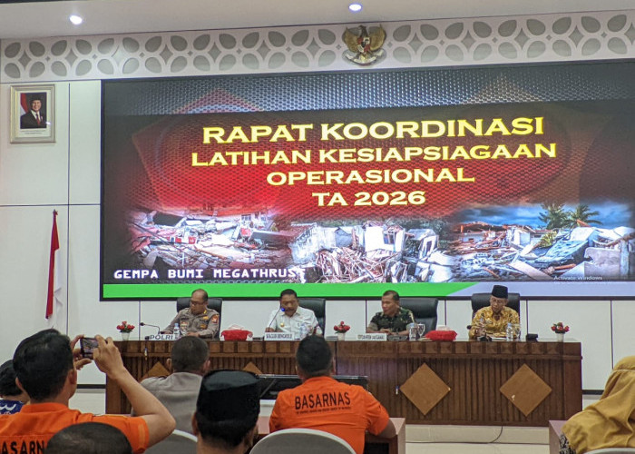 Bengkulu Matangkan Latihan Nasional Hadapi Ancaman Megathrust Gempa dan Tsunami