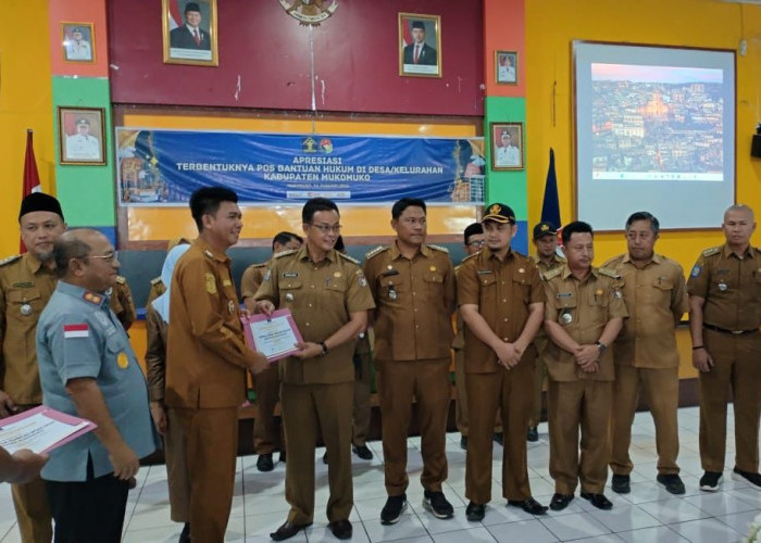 Kemenkumham Bengkulu Apresiasi 148 Desa dan 3 Kelurahan di Mukomuko atas Pembentukan Posbankum