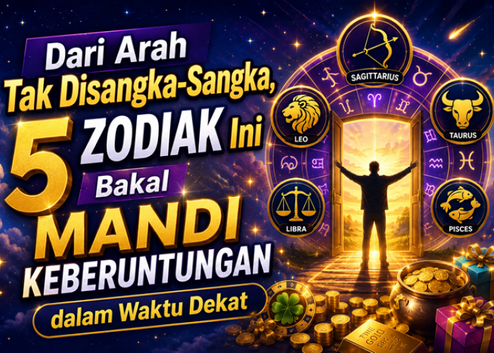 Dari Arah Tak Disangka-Sangka, 5 Zodiak Ini Bakal Mandi Keberuntungan dalam Waktu Dekat