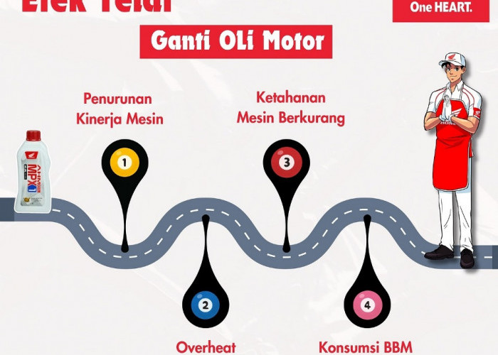 Waspada! Efek Negatif Terlambat Ganti Oli Motor, Simak Saran dari Astra Motor Bengkulu