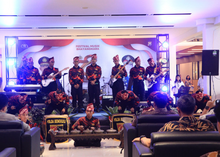 Sambut HUT Bhayangkara ke-78, Polda Bengkulu Sukses Gelar Festival Musik