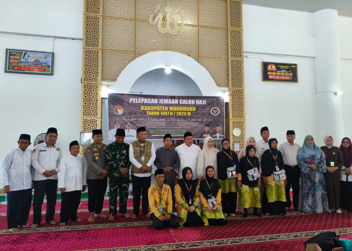 CJH Mukomuko 2026 Dilepas Bupati, Berangkat via Embarkasi Padang