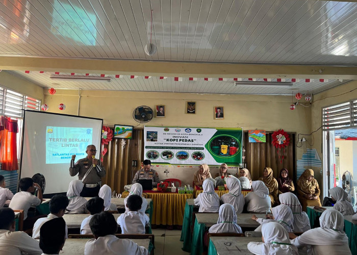 Satlantas Polresta Bengkulu Edukasi Siswa SD tentang Rambu dan Tertib Berlalu Lintas
