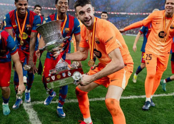 Barcelona Raih Gelar ke-16 Piala Super Spanyol Usai Menang Dramatis atas Real Madrid