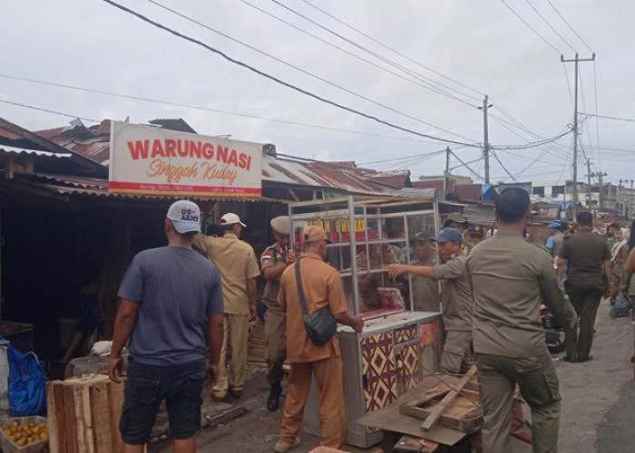 Tak Ada Lagi Toleransi, Pemkot Bengkulu Tertibkan PKL dan Bangunan Langgar GSB di Pasar Panorama