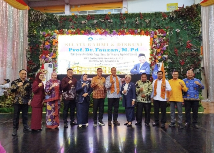 Pertemuan Strategis di Unived: Wamen Dikti dan Pimpinan PTN–PTS Bahas Masa Depan Pendidikan Bengkulu