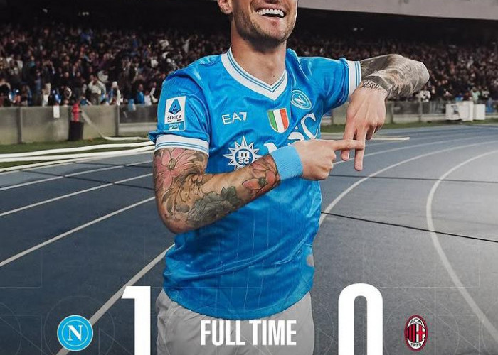 Napoli Kudeta Posisi AC Milan di Peringkat Kedua Usai Menang Tipis 1-0