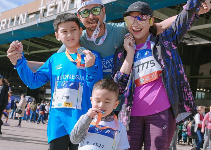 Keluarga Raffi Ahmad Ikuti Ajang Marathon di Jerman, Rayanza Curi Perhatian Netizen